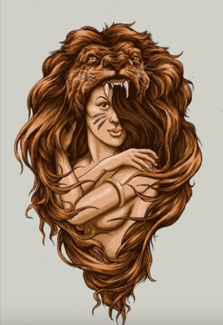 Девушка и Лев