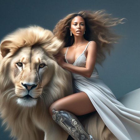 Девушка и лев
