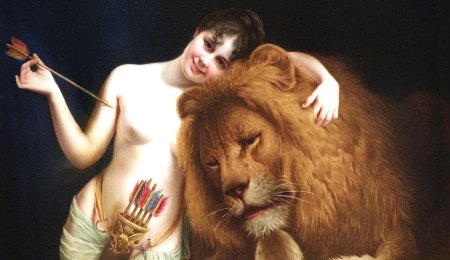Женщина и лев
