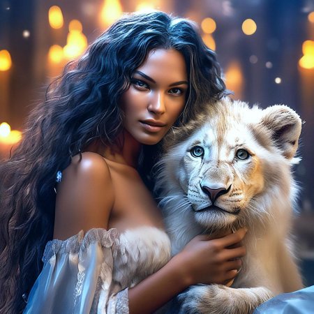 Девочка львица