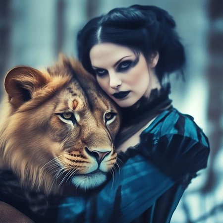 Красивая девушка вампир