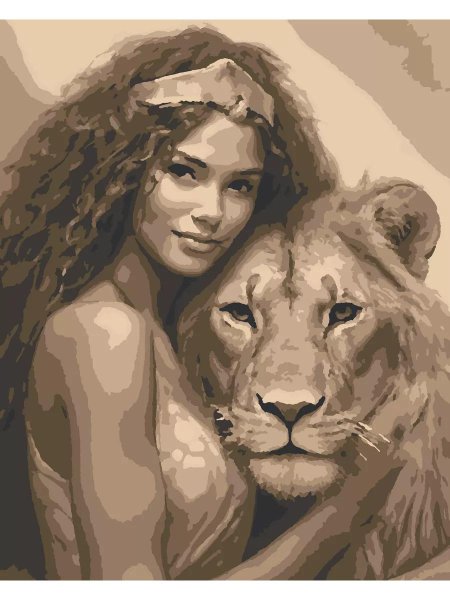 Девушка и лев