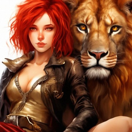 Рыжая девушка