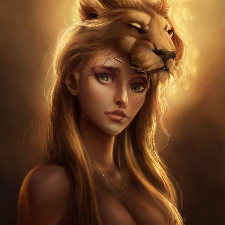 Лев девушка