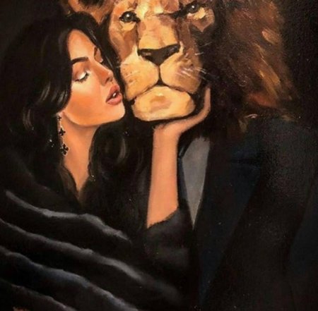 Лев живопись