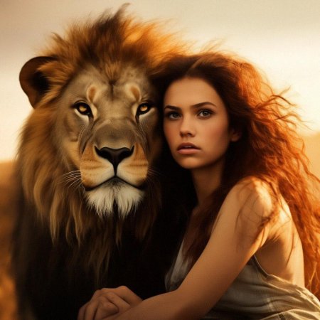 Женщина со львом