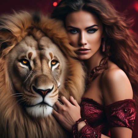 Лев девушка