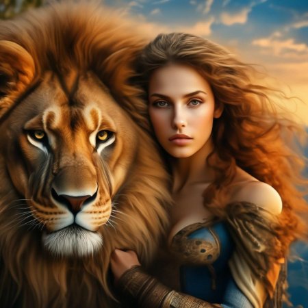 Женщина со львом