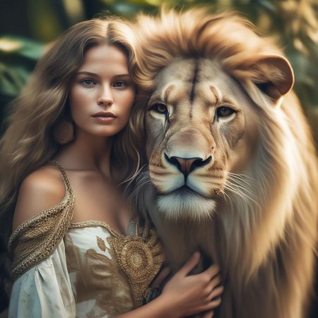 Женщина со львом
