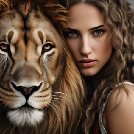 Женщина со львом