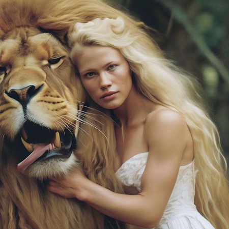 Лев девушка