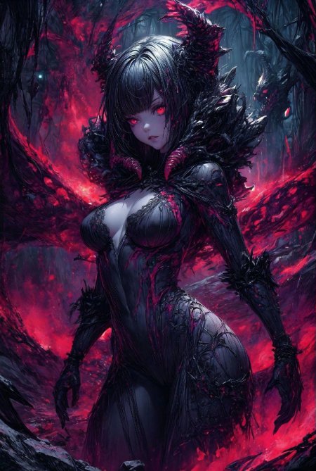 Девушка демон аниме