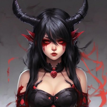Аниме демон девушка