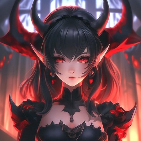 Демон девочка аниме