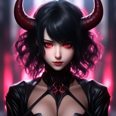 Аниме девушка демон