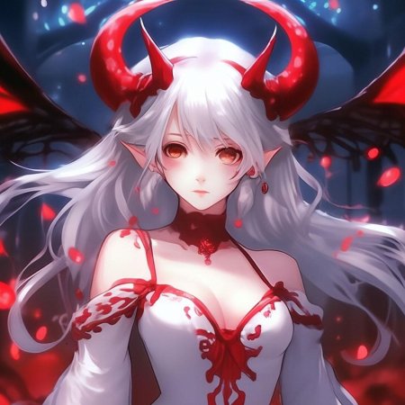 Красивая девушка демон