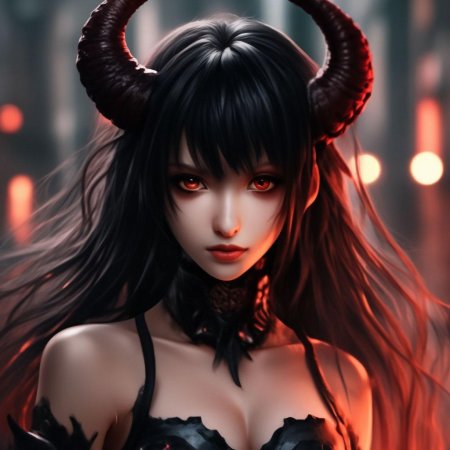 Девушка демон аниме