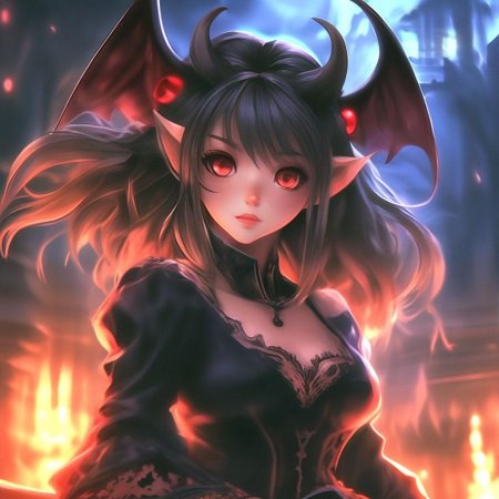 Аниме девушка демон