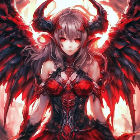 Аниме девушка демон