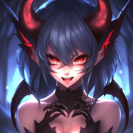 Аниме девушка демон