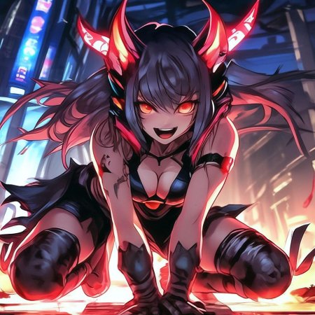 Аниме девушка демон