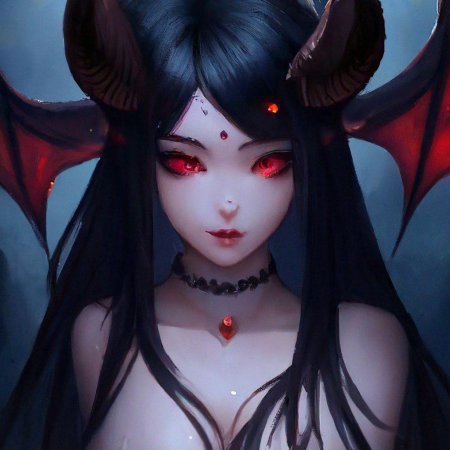 Красивая девушка демон
