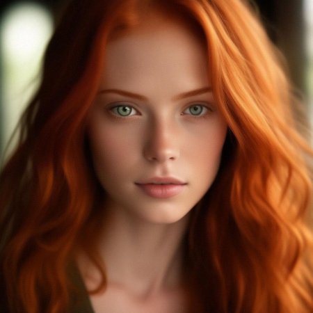 Рыжая девушка
