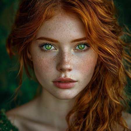 Девушка с зелеными глазами