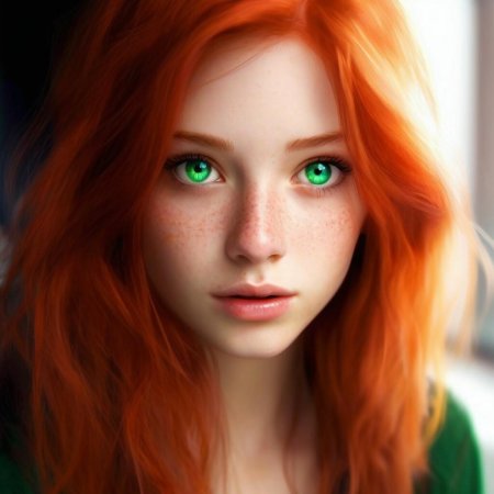 Рыжая волосы