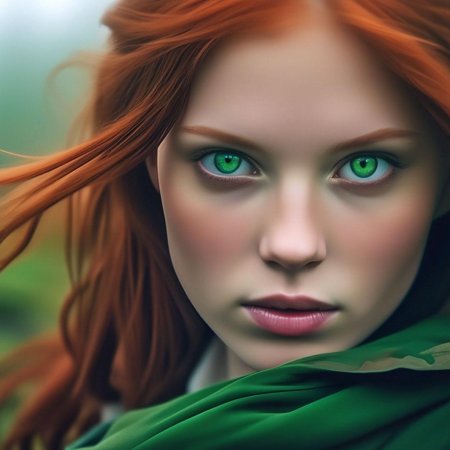 Зеленоглазая девушка