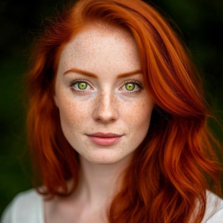 Красивая рыжая женщина