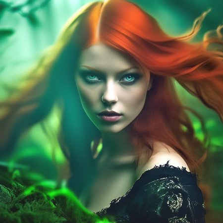 Ведьма с рыжими волосами
