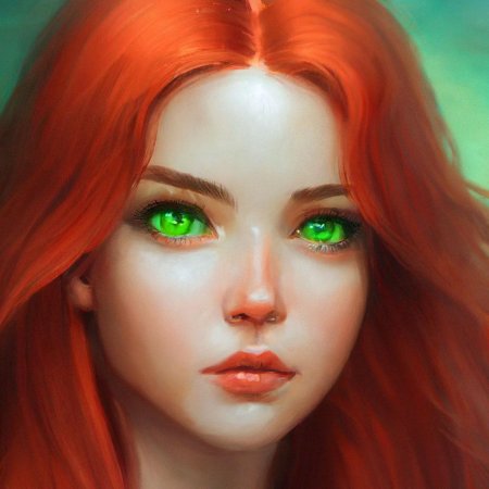 Рыжие с зелеными глазами