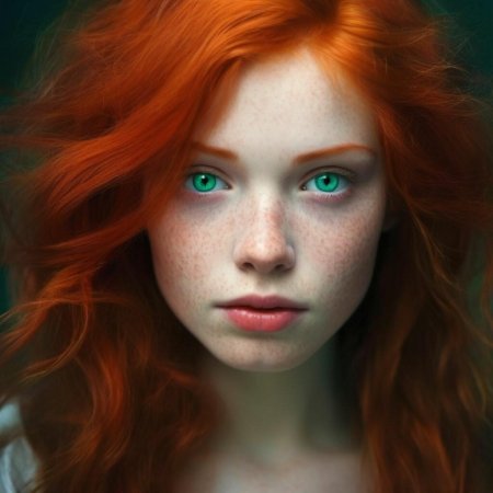 Рыжие девушки с зелеными глазами