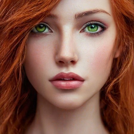 Рыжая красивая девушка