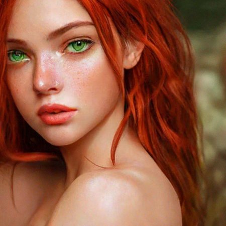 Red hair green eyes