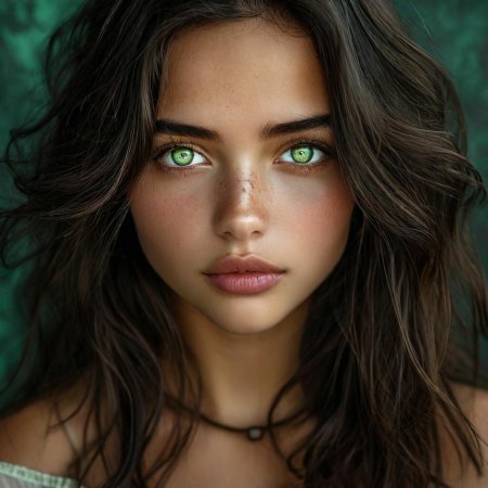 Девушка с зелеными глазами