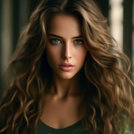 Длинные русые волосы