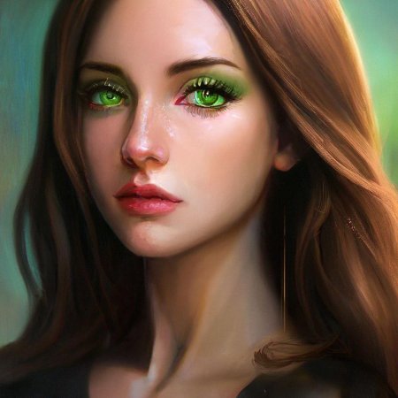 Зеленые глаза девушки