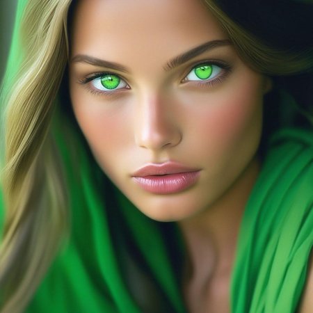 Женщина с зелеными глазами