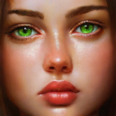 Каре зеленые глаза