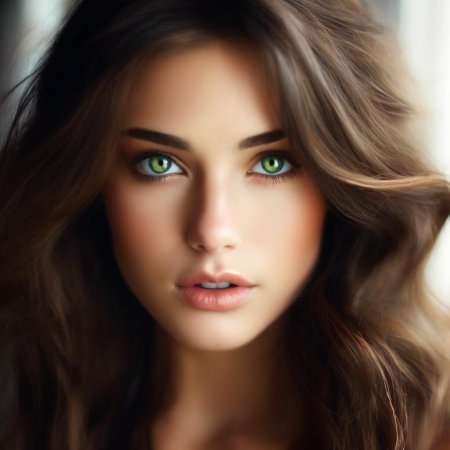 Девушки с каштановыми волосами