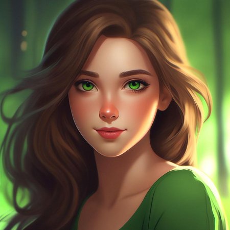 Девушка с зелеными глазами