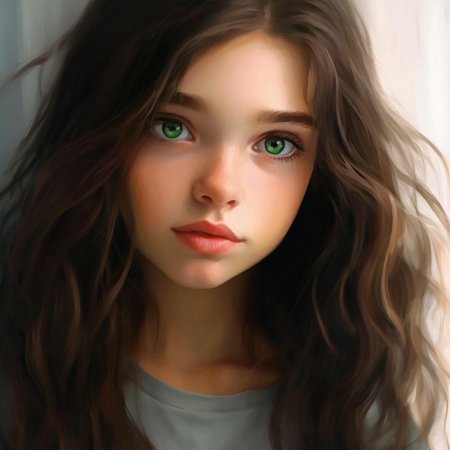 Девочка с зелеными глазами