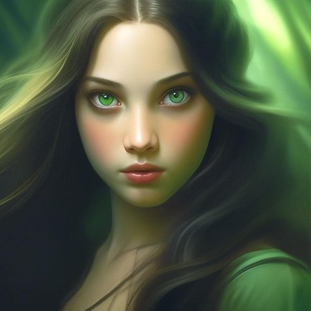 Девушка с зелеными глазами