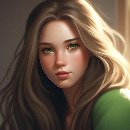 Русые длинные волосы