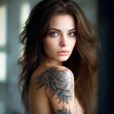 Красивая брюнетка