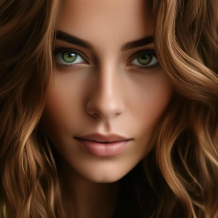 Девушка с зелёными глазами и русыми волосами