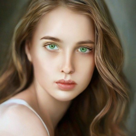 Русые волосы зеленые глаза