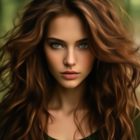 Русые волосы девушки